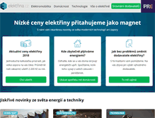 Tablet Screenshot of elektrina.cz